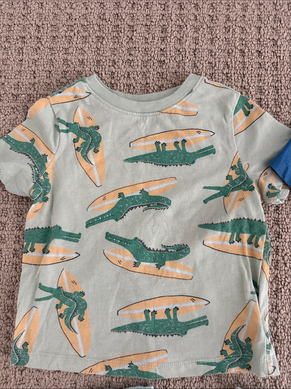 Carter's Boys' Assorted Short Sleeve Tees - Blue, Teal, Green, White - Picture 4 of 16